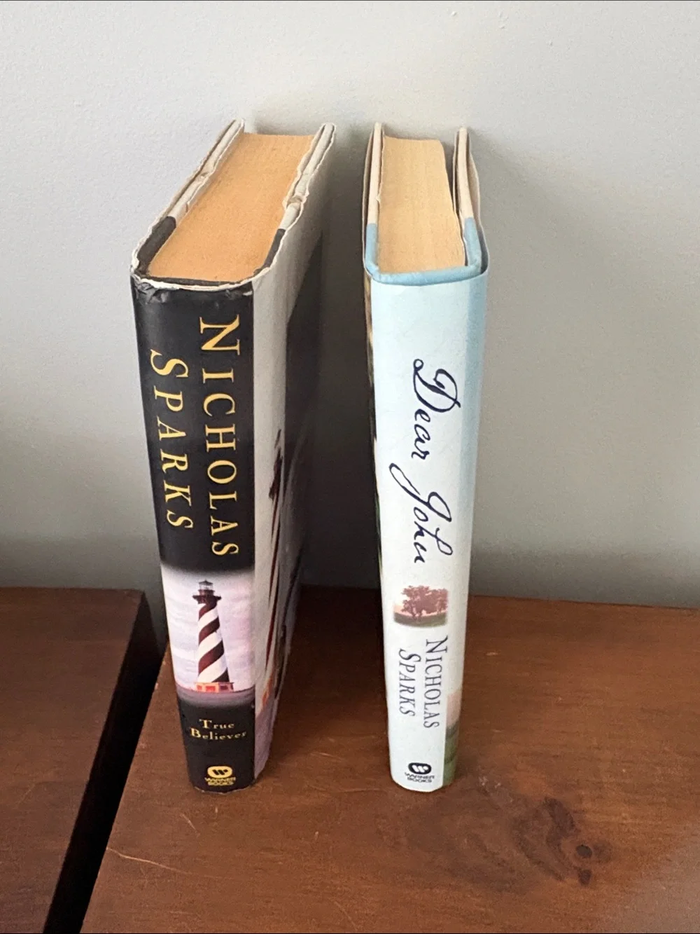 Nicholas Sparks Hardcover Set - True Believer & Dear John - Blue, Cream